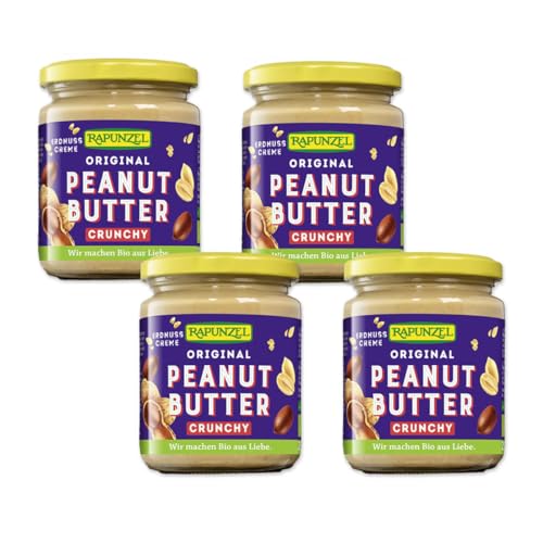 RAPUNZEL Peanutbutter Crunchy, 4er Pack (4 x 250g) - BIO von Rapunzel