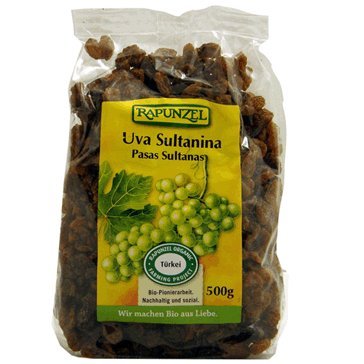 RAPUNZEL - RAISINS SULTANINEN 500 GR RAPUNZEL - RAISINS SULTANINEN 500 GR von Rapunzel