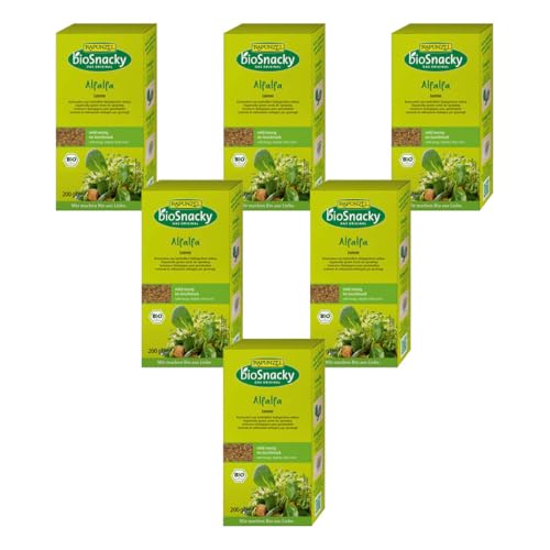 Rapunzel Alfalfa Luzerne bioSnacky (6 x 200 gr) von Rapunzel