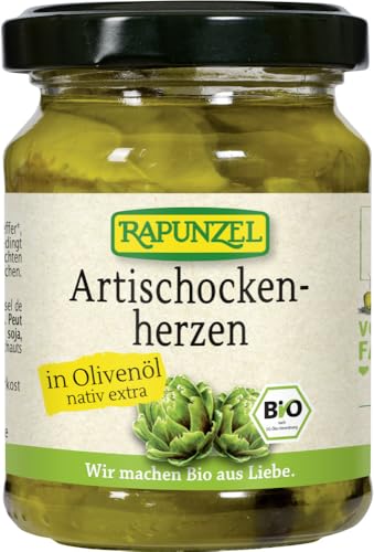 Rapunzel Bio Artischockenherzen in Olivenöl (6 x 120 gr) von Rapunzel