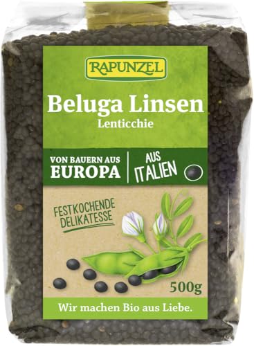 Beluga Linsen schwarz 2 x 500 gr von Rapunzel