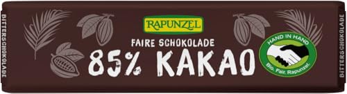 Bitterschokolade Täfelchen 85% HIH 6 x 20 gr von Rapunzel