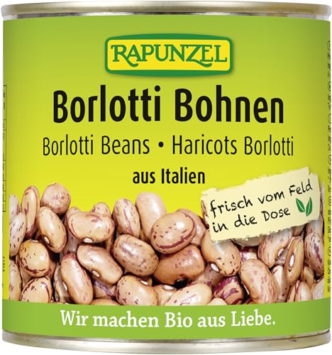 Rapunzel Bio Borlotti Bohnen in der Dose (2 x 400 gr) von Rapunzel