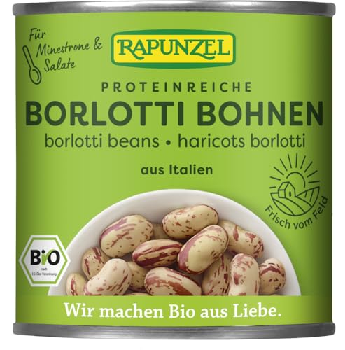 Rapunzel Bio Borlotti Bohnen in der Dose (2 x 400 gr) von Rapunzel