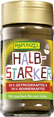 Rapunzel Bio Halbstarker Instant 50% Getreidekaffee & 50% Boh (6 x 100 gr) von Rapunzel