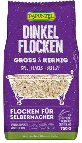 Rapunzel Bio Dinkelflocken Großblatt (2 x 750 gr) von Rapunzel