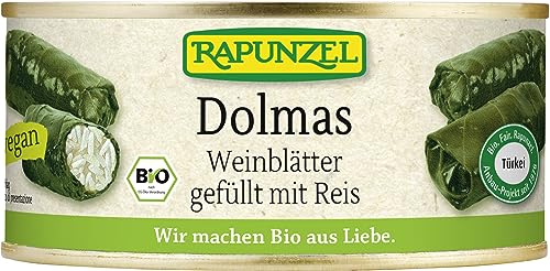 Rapunzel Bio Dolmas Weinblätter gefüllt mit Reis, Projekt (6 x 280 gr) von Rapunzel