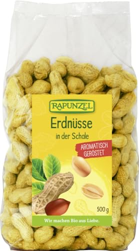 Rapunzel Bio Erdnüsse in der Schale geröstet (6 x 500 gr) von Rapunzel