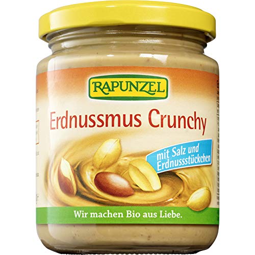 Rapunzel Bio Erdnussmus Crunchy mit Salz (6 x 250 gr) von Rapunzel