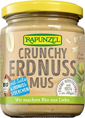 Rapunzel Bio Erdnussmus Crunchy mit Salz (6 x 250 gr) von Rapunzel