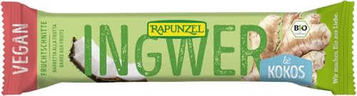 Rapunzel Bio Fruchtschnitte Ingwer-Kokos (2 x 40 gr) von Rapunzel