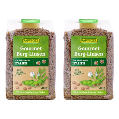 Rapunzel Bio Gourmet Berg-Linsen braun (2 x 500 gr) von Rapunzel