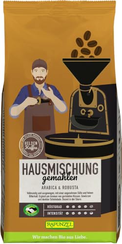 Rapunzel Bio Heldenkaffee Hausmischung, gemahlen HIH (6 x 500 gr) von Rapunzel