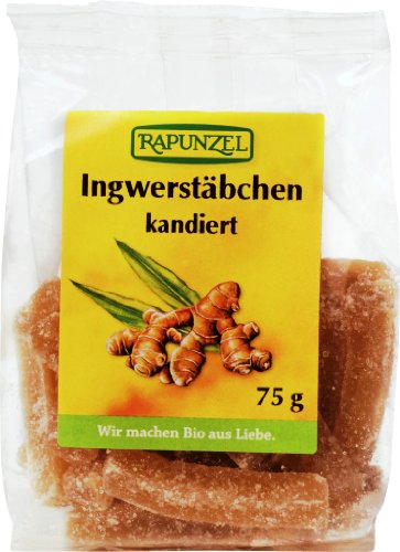 Rapunzel Ingwerstäbchen, kandiert (75 g) - Bio von Rapunzel