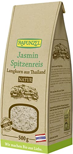 Rapunzel Bio Jasmin Spitzenreis Langkorn natur / Vollkorn (6 x 500 gr) von Rapunzel