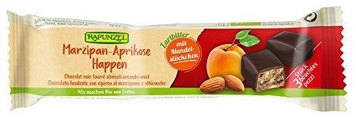 Marzipan-Aprikose Happen Zartbitter (50 g) von Rapunzel