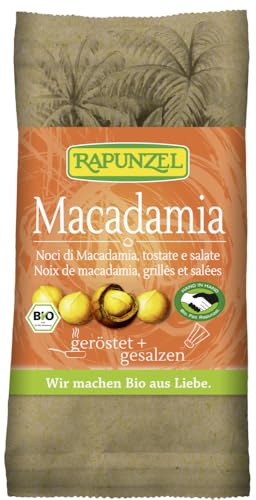 Macadamia Nusskerne geröstet, gesalzen HIH 2 x 50 gr von Rapunzel