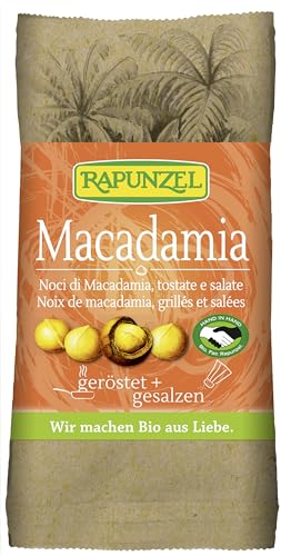 Rapunzel Bio Macadamia Nusskerne geröstet, gesalzen HIH (6 x 50 gr) von Rapunzel