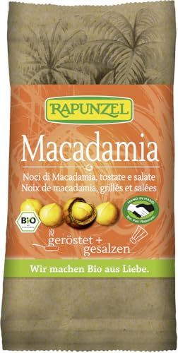 Macadamia Nusskerne geröstet, gesalzen HIH 6 x 50 gr von Rapunzel