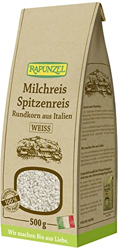 Rapunzel Bio Milchreis Spitzenreis Rundkorn weiß (2 x 500 gr) von Rapunzel
