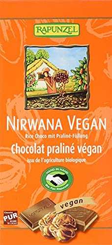 Rapunzel - Bio Nirwana Schokolade mit Praliné-Füllung, vegan, 12er Pack (12 x 100g) - BIO von Rapunzel
