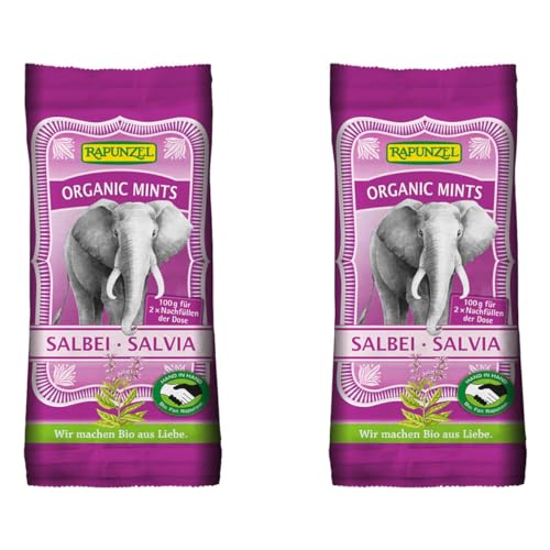 Rapunzel Bio Organic Mints Salbei - Salvia HIH Nachfüllbeutel (2 x 100 gr) von Rapunzel