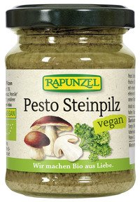 Rapunzel Bio Pesto Steinpilz, 4er Pack (4 x 130 ml) - Bio von Rapunzel