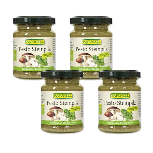 Rapunzel Bio Pesto Steinpilz, 4er Pack (4 x 130 ml) - Bio von Rapunzel