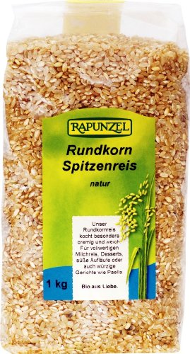 Rundkorn Spitzenreis natur / Vollkorn 1 x 1 kg von Rapunzel