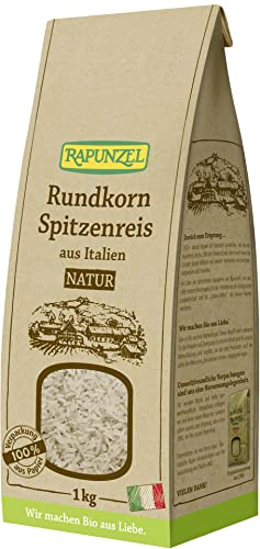 Rapunzel Bio Rundkorn Spitzenreis natur / Vollkorn (6 x 1 kg) von Rapunzel