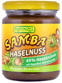 Rapunzel Bio Samba Haselnuss (Brotaufstrich), 4er Pack (4 x 250g) - BIO von Rapunzel