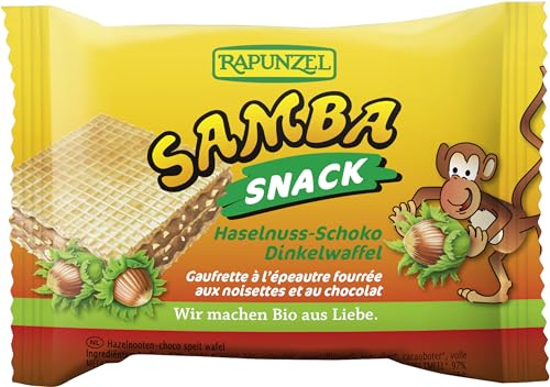 Rapunzel Bio Samba Snack, Haselnuss-Schoko Schnitte (2 x 25 gr) von Rapunzel