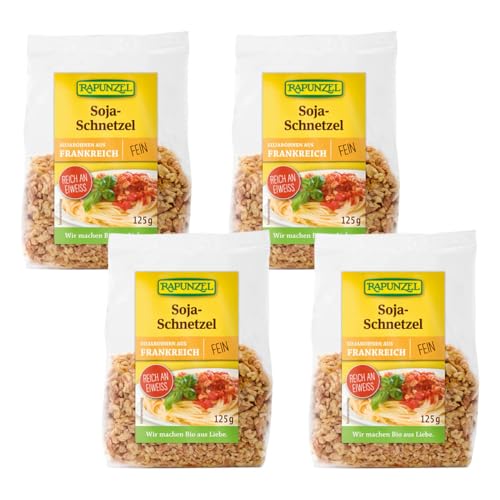 Rapunzel Bio Soja Schnetzel fein, 4er Pack (4 x 125g) - BIO von Rapunzel