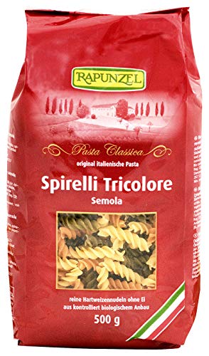 Rapunzel Bio Spirelli Tricolore Semola, 500 g von Rapunzel