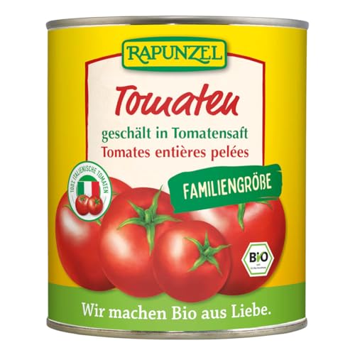 Rapunzel Bio Tomaten, geschält in der Dose, 1er Pack (1 x 800g) - BIO von Rapunzel