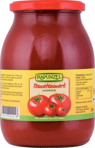Rapunzel Bio Tomatenmark, einfach konzentriert 22% Tr.M. (2 x 1 kg) von Rapunzel
