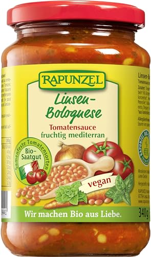 Rapunzel Bio Tomatensauce Linsen-Bolognese, vegan (2 x 325 ml) von Rapunzel