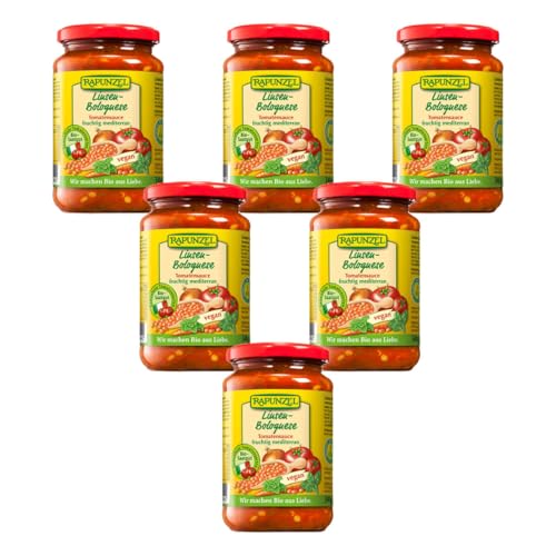 Rapunzel Bio Tomatensauce Linsen-Bolognese, vegan (6 x 325 ml) von Rapunzel