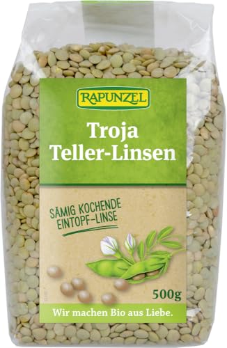 Rapunzel Bio Troja Teller-Linsen grün bis braun (1 x 500 gr) von Rapunzel