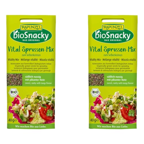 Rapunzel Vital Sprossen-Mix bioSnacky (2 x 40 gr) von Rapunzel