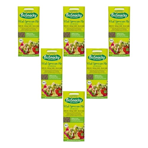 Rapunzel Vital Sprossen-Mix bioSnacky (6 x 40 gr) von Rapunzel