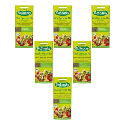 Rapunzel Vital Sprossen-Mix bioSnacky (6 x 40 gr) von Rapunzel