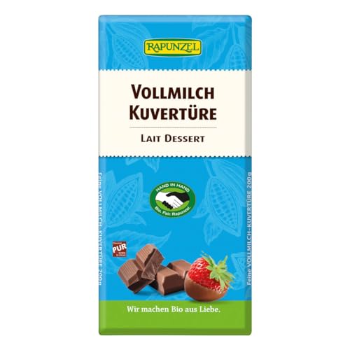 Rapunzel Bio Vollmilch Kuvertüre HIH (2 x 200 gr) von Rapunzel