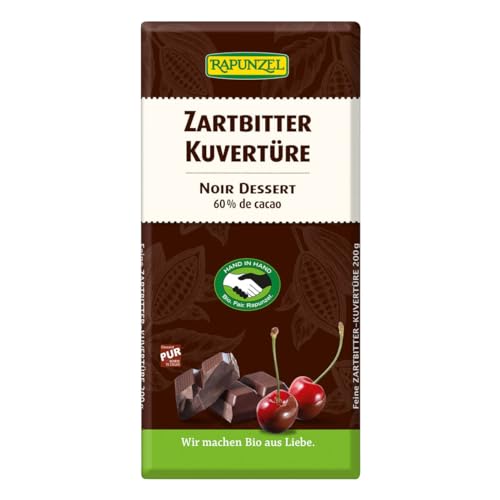 Rapunzel Bio Zartbitter Kuvertüre HIH (2 x 200 gr) von Rapunzel