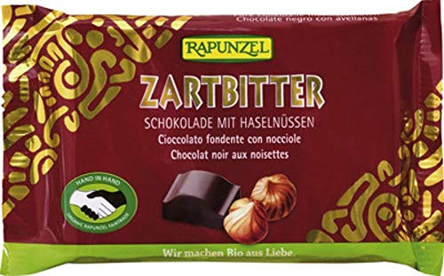 Rapunzel Bio Zartbitter Schokolade 60% mit ganzen Nüssen HIH (2 x 100 gr) von Rapunzel