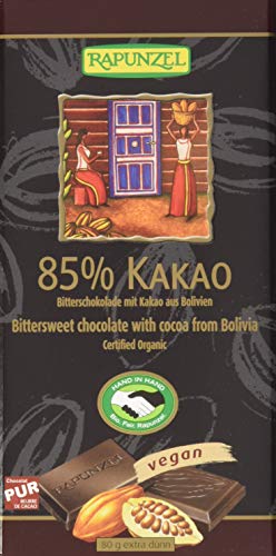 Rapunzel Bitterschokolade 85% Kakao HIH, 4er Pack (4x 80 g) - Bio von Rapunzel