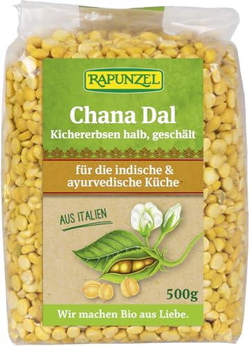 Chana Dal, Kichererbsen halb, geschält 6 x 500 gr von Rapunzel