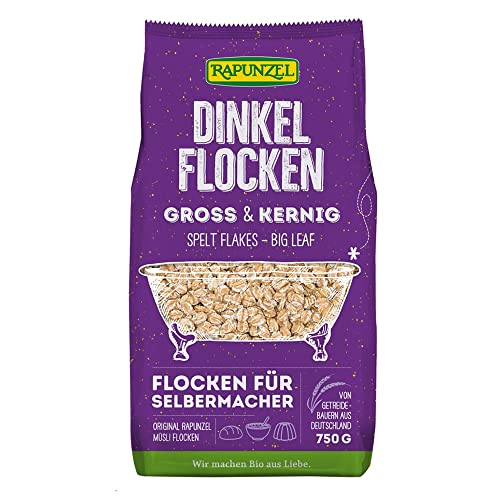 Rapunzel Dinkel Flocken, Gross & Kernig Großblatt, 750g von Rapunzel