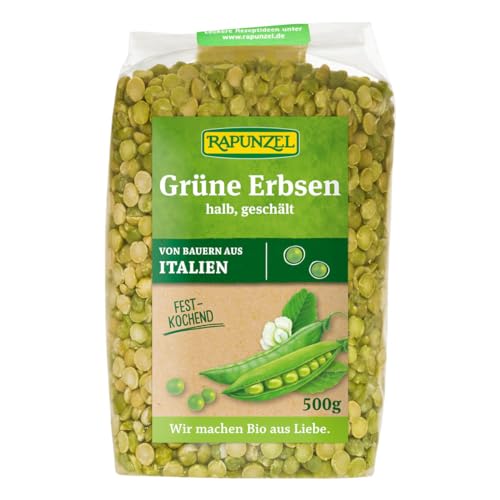 Rapunzel Erbsen grün, halb, geschält Bio, 500 g von Rapunzel