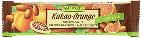 Rapunzel Fruchtschnitte Kakao-Orange,10er Pack (10x 40 g) - Bio von Rapunzel
